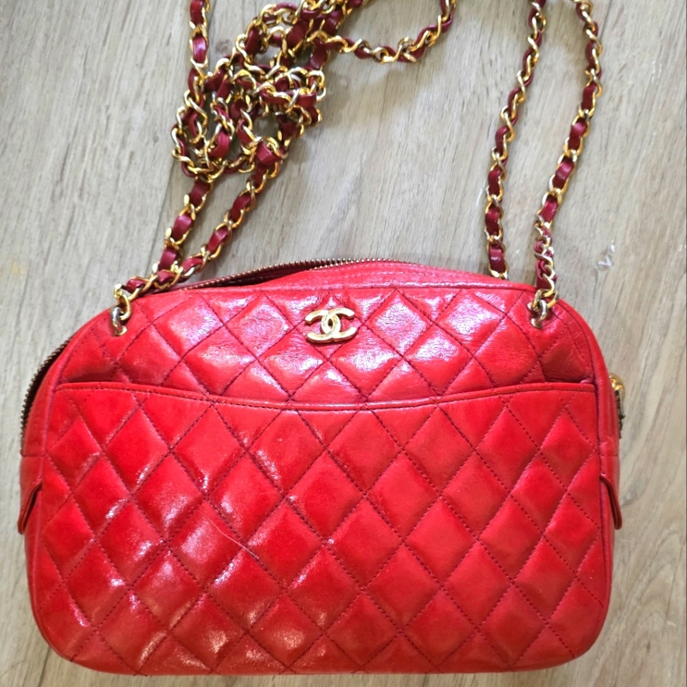 Vintage Chanel Red Bag